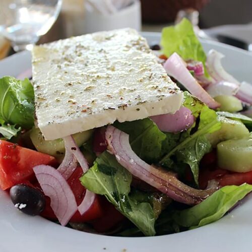 Xoriatiki a traditional greek salad.