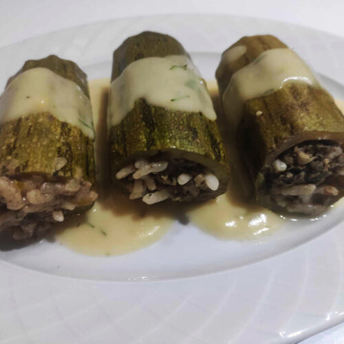 stuffed squash with rice and meat