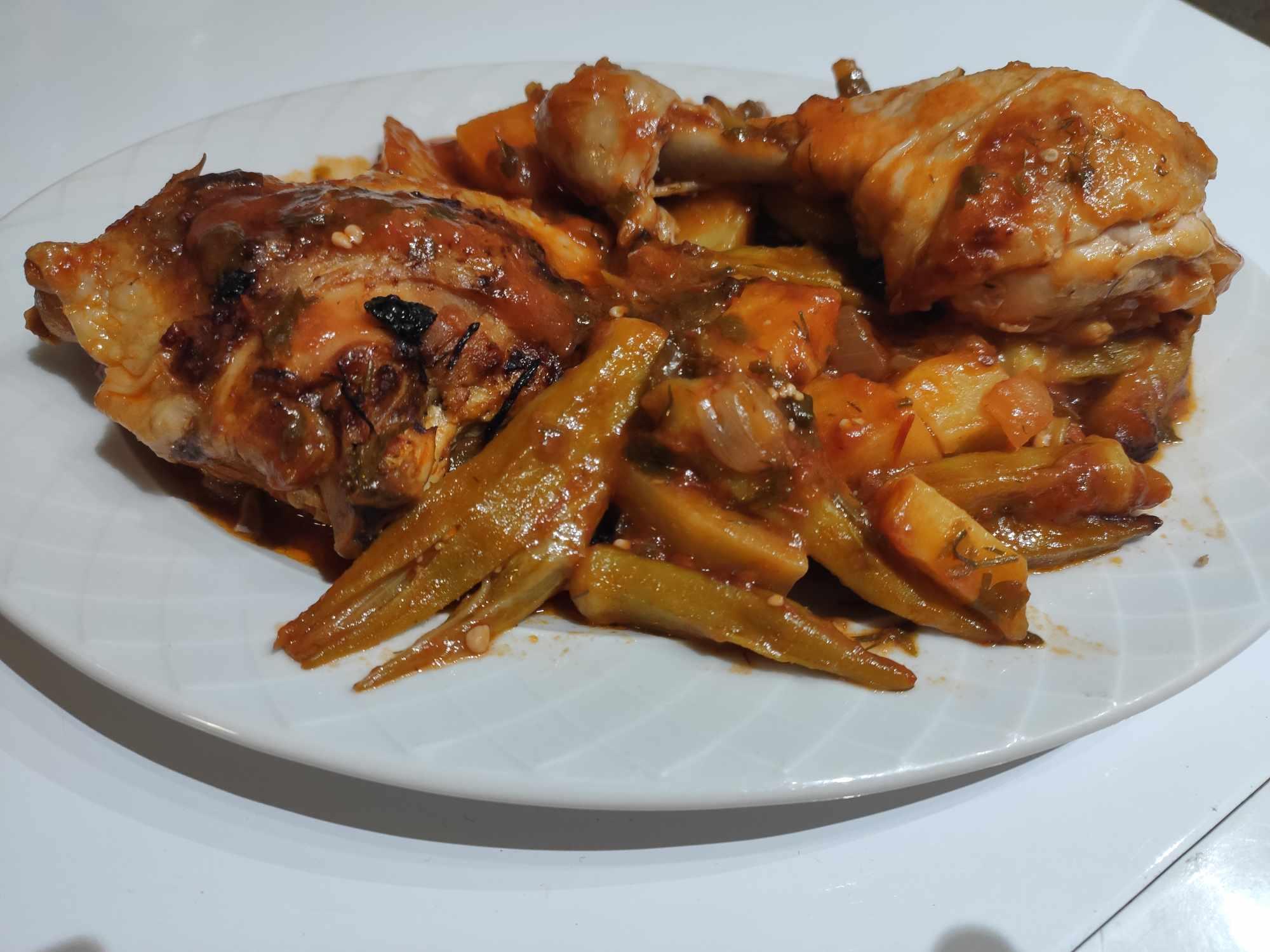 Chicken with Okra