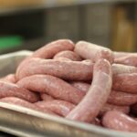 JJust prepared Classic Italian Sausage to be linked.