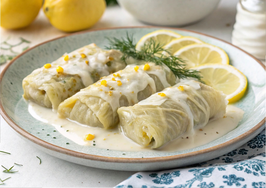 Sarmades with Avgolemono Sauce