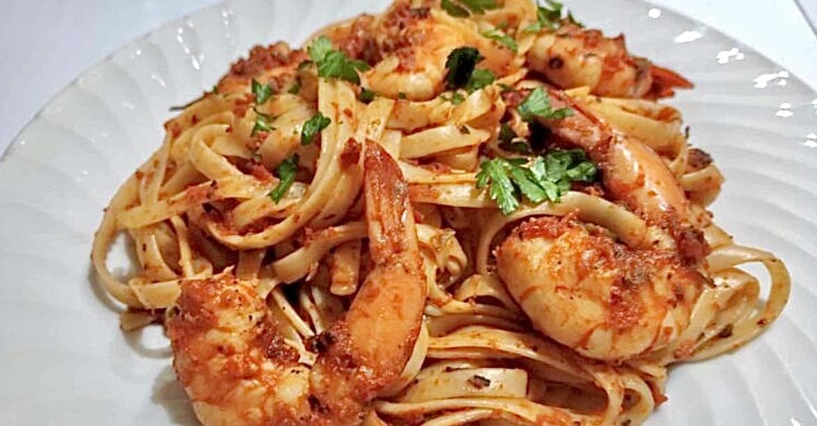 Shrimp & Linguine Fra Diavolo Recipe
