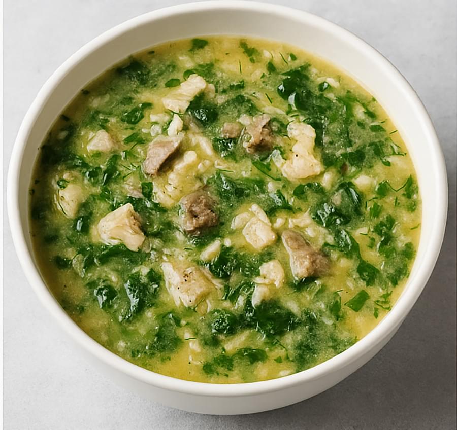 Chicken & Spinach Magiritsa: A Modern Twist