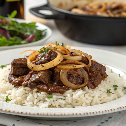 Venetian liver recipe with caramelized