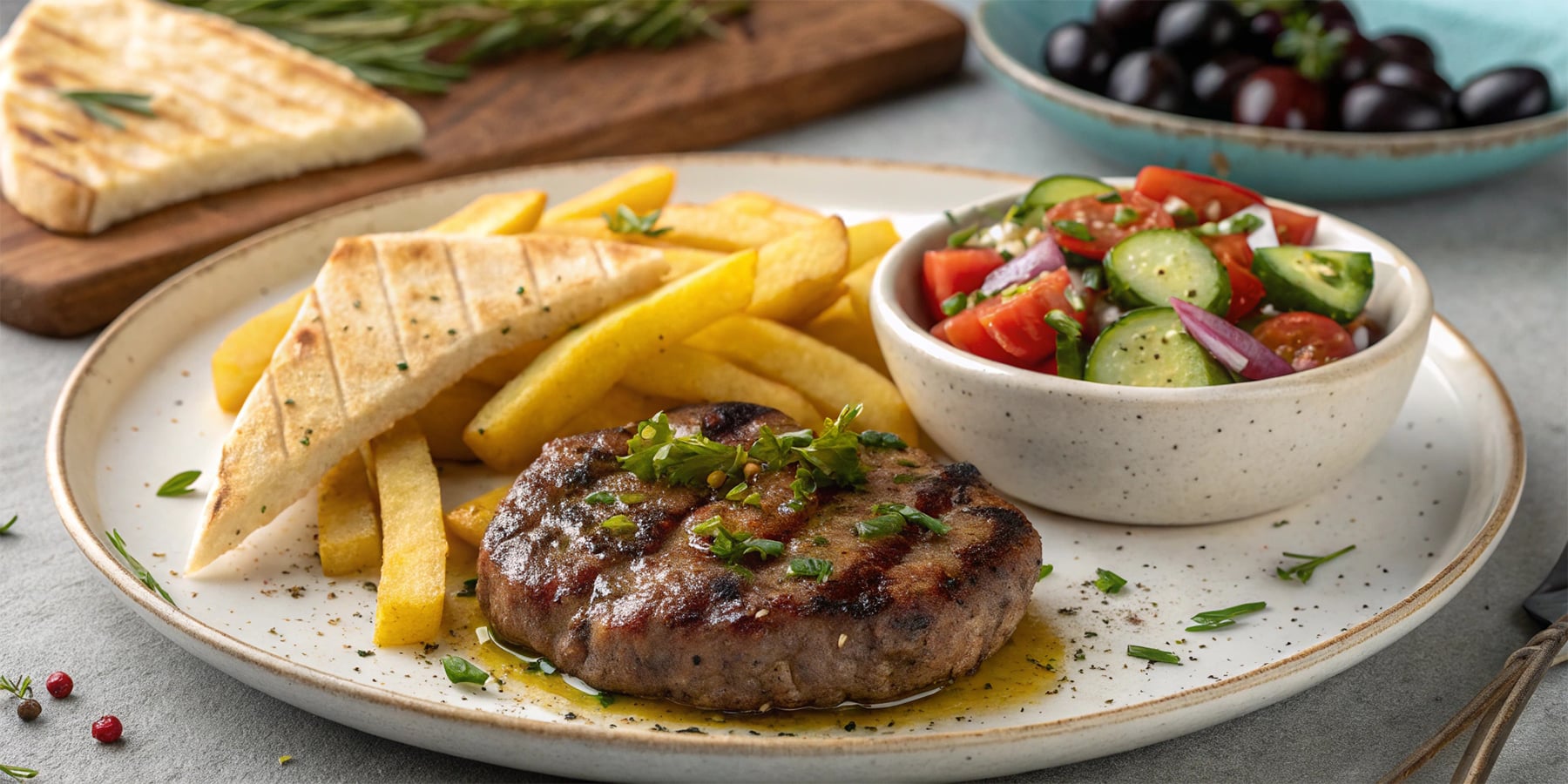 Greek Biftekia Taverna-Style Recipe – Traditional Grilled Patties with Herbs