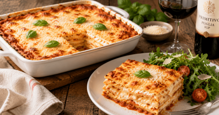 Southern Italian All-Cheese Lasagna with Béchamel